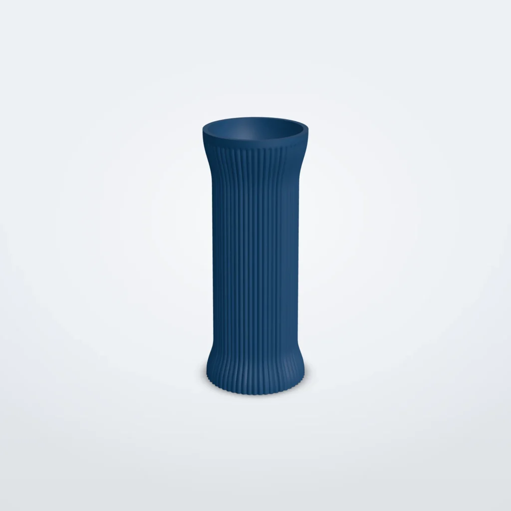 Geribbelde vaas met textuur, 20 tot 30 cm – Juova