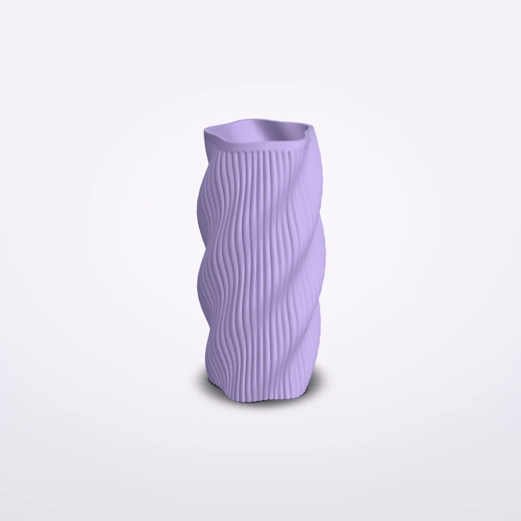 Gedraaide vaas met textuur, 20 tot 30 cm – Kaiku