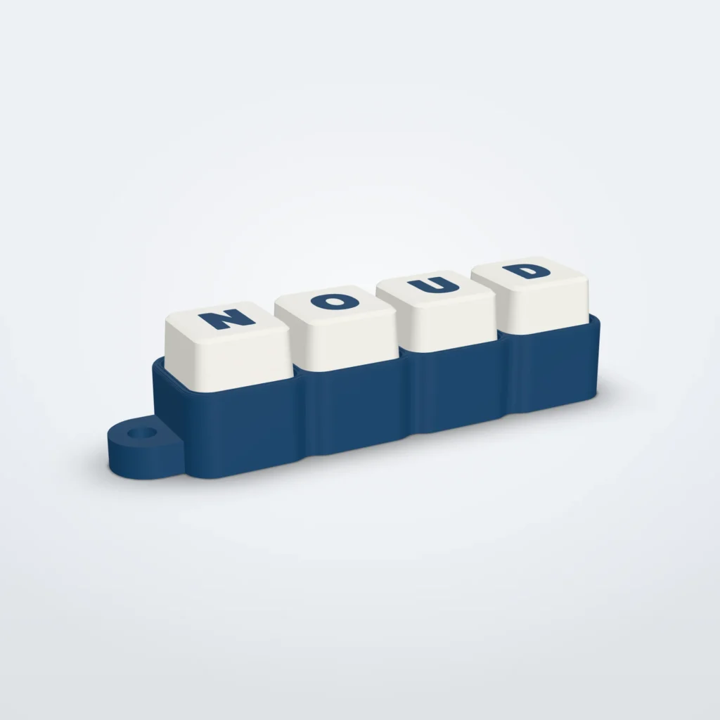 Fidget clicker met naam – 1 tot 12 toetsen, echte schakelaars
