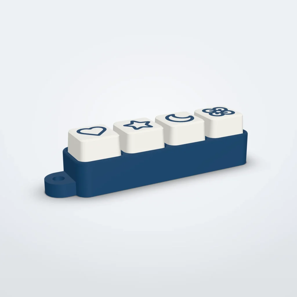 Fidget clicker met symbolen – 1 tot 12 toetsen, echte schakelaars