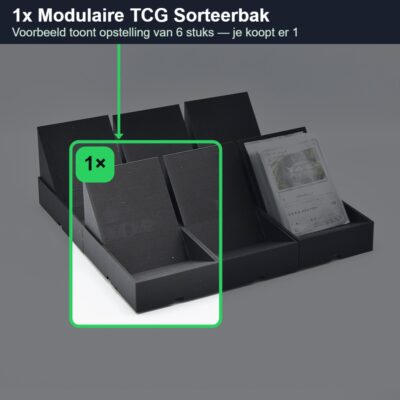 1x Modulaire TCG Sorteerbak – Uitbreidbare Kaartenhouder voor Pokémon & Andere TCG’s (250 kaarten per bak) — what you receive