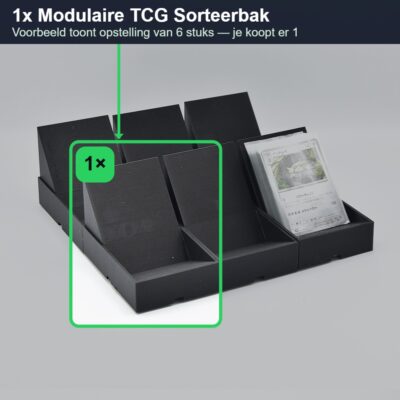 1x Modulaire TCG Sorteerbak – Uitbreidbare Kaartenhouder voor Pokémon & Andere TCG’s (250 kaarten per bak) — what you receive